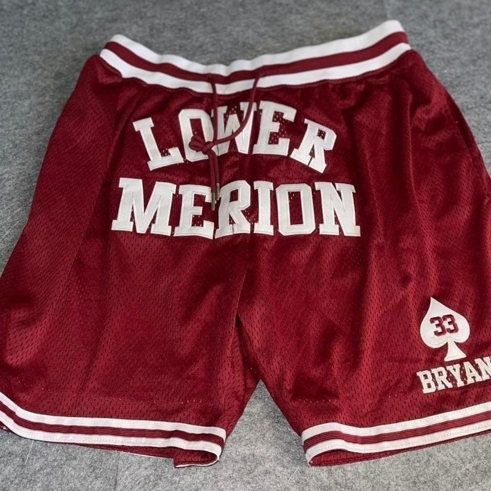 Headgear Classics Kobe Bryant Lower Merion High School‎ Mesh Shorts Maroon 2XL